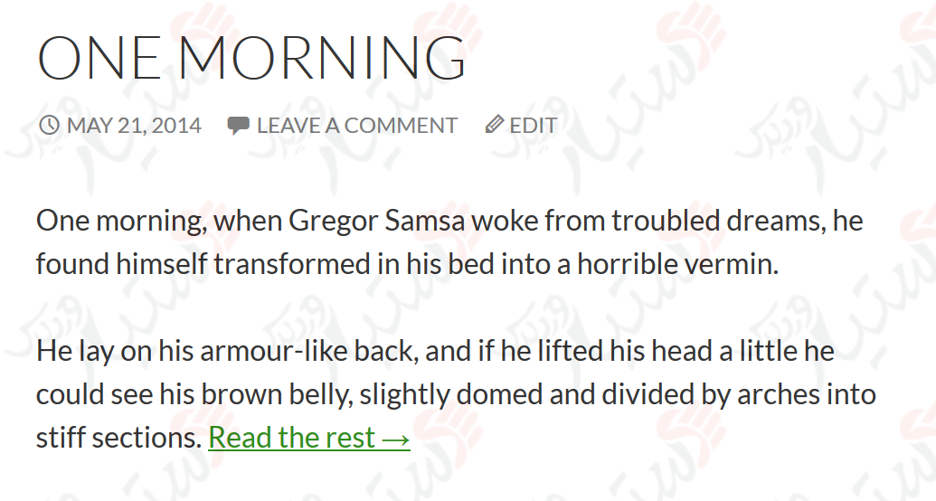 دستیار وردپرس - افزونه Advanced Excerpt