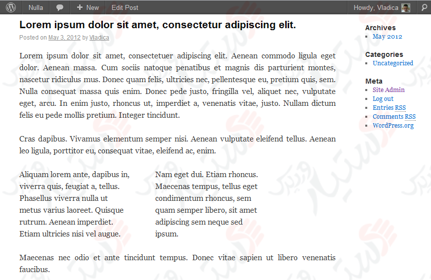 دستیار وردپرس - افزونه Advanced WP Columns