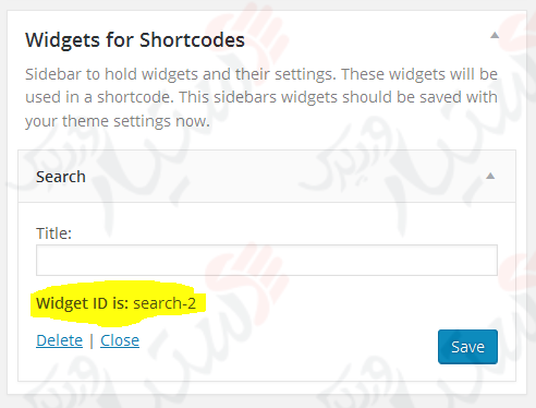 دستیار وردپرس - افزونه amr shortcode any widget