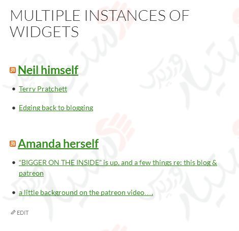 دستیار وردپرس - افزونه amr shortcode any widget
