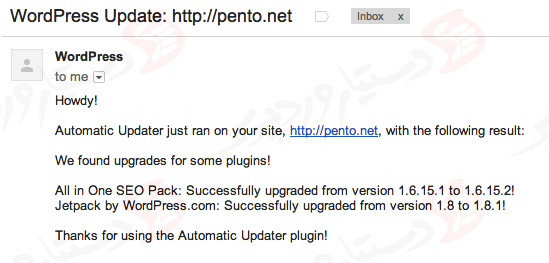 دستیار وردپرس - افزونه Advanced Automatic Updates