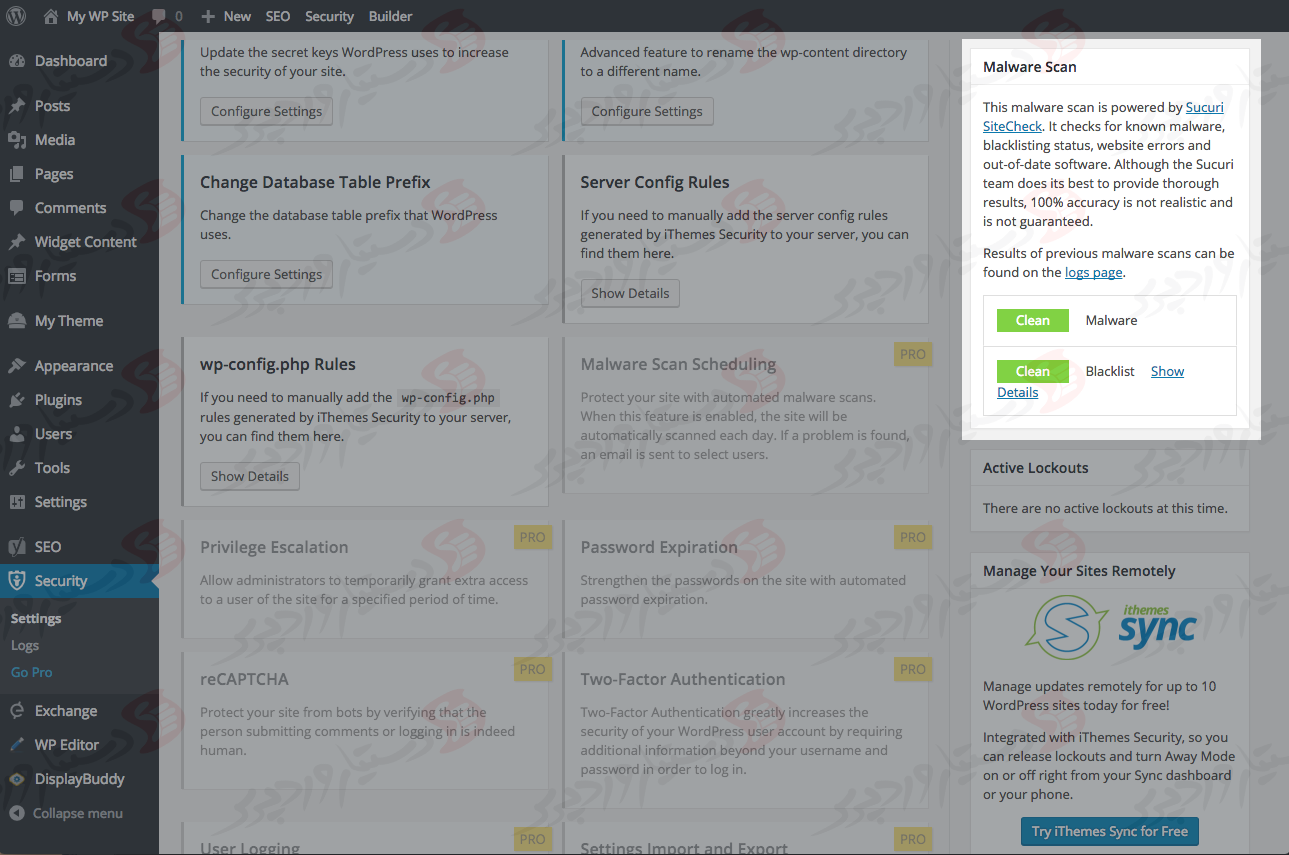 افزونه iThemes Security (formerly Better WP Security)