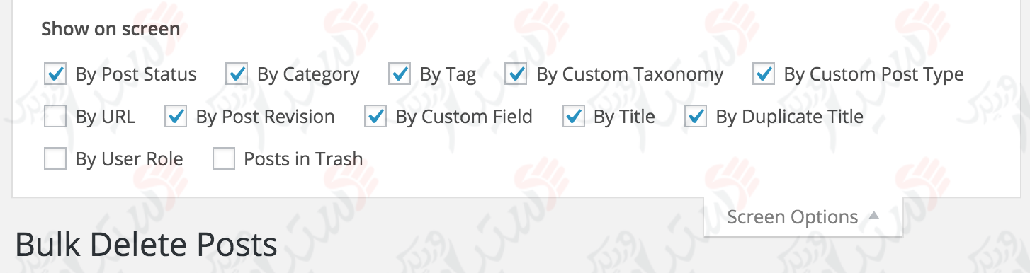 دستیار وردپرس - افزونه Bulk Delete