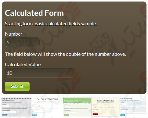 دستیار وردپرس - افزونه Calculated Fields Form