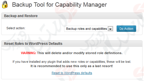 دستیار وردپرس - افزونه Capability Manager Enhanced