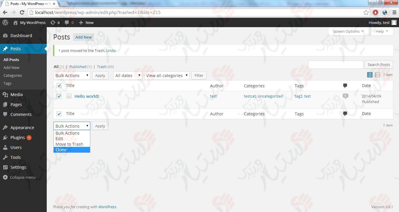 دستیار وردپرس - افزونه Clone Posts