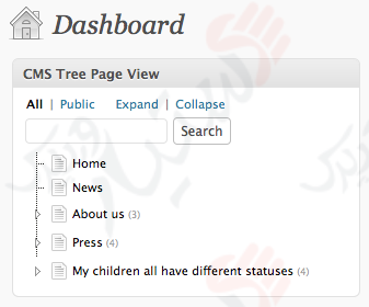 دستیار وردپرس - افزونه CMS Tree Page View