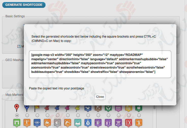دستیار وردپرس - افزونه Comprehensive Google Map Plugin