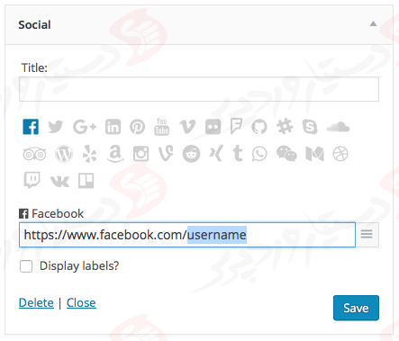 دستیار وردپرس - افزونه Contact Widgets