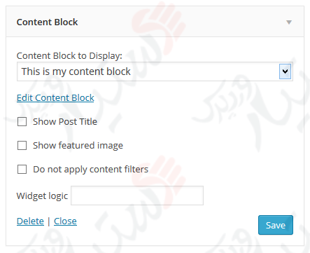 دستیار وردپرس - افزونه Content Blocks (Custom Post Widget)