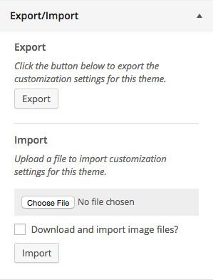 دستیار وردپرس - افزونه Customizer Export/Import