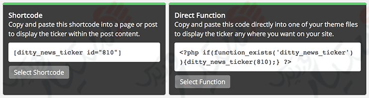 دستیار وردپرس - افزونه Ditty News Ticker