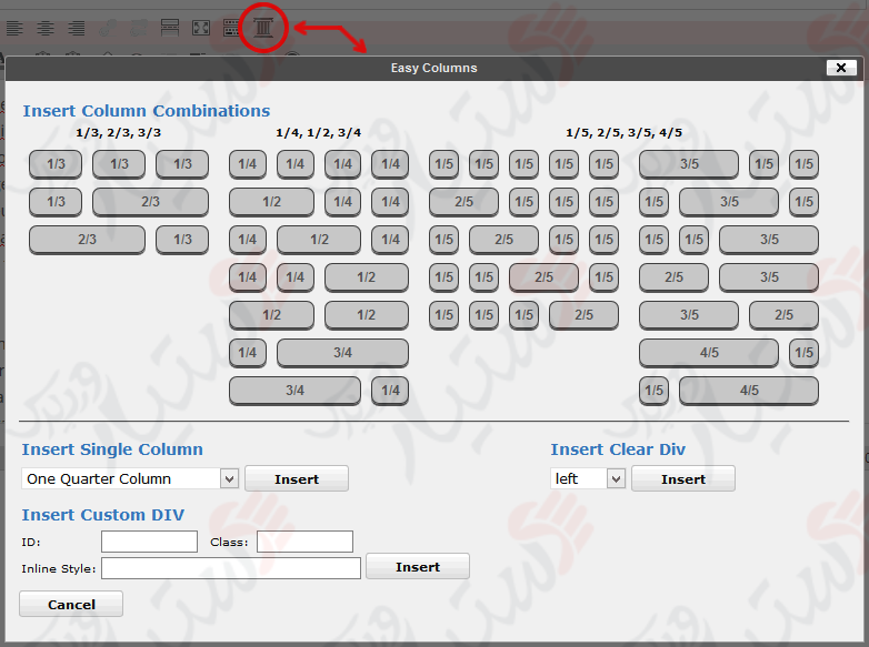 دستیار وردپرس - افزونه WP Easy Columns