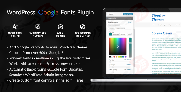 دستیار وردپرس - افزونه Easy Google Fonts