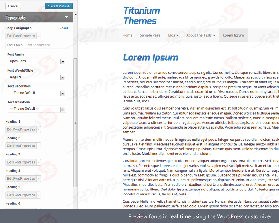 دستیار وردپرس - افزونه Easy Google Fonts