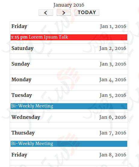 دستیار وردپرس - افزونه Event Organiser