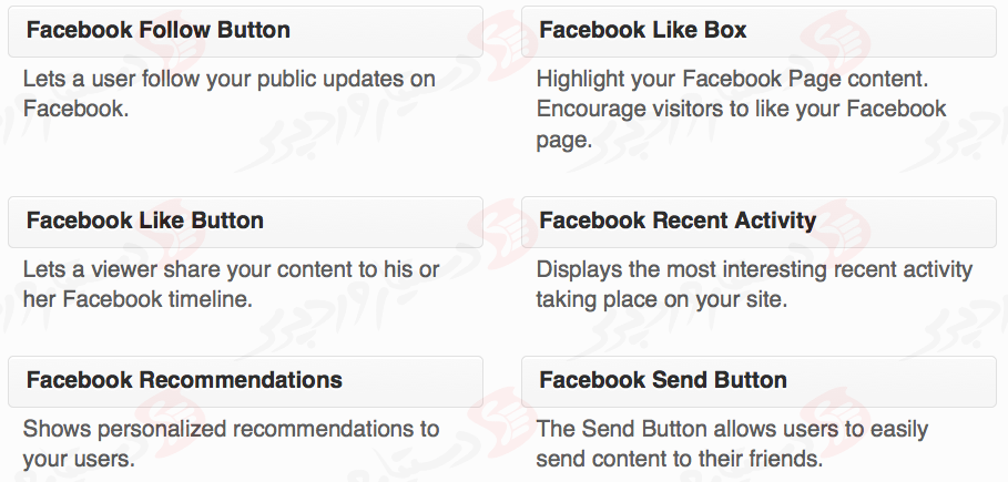 دستیار وردپرس - افزونه Facebook