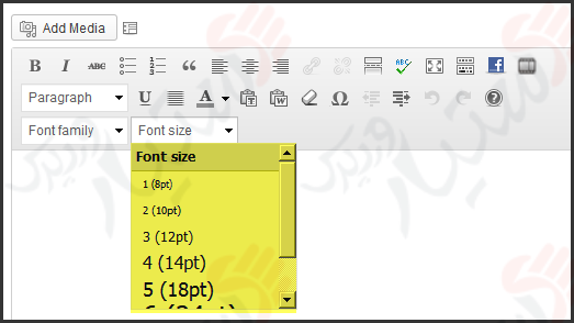 دستیار وردپرس - افزونه Fonts