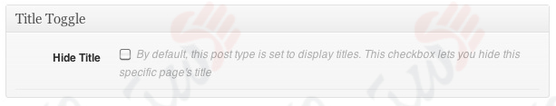 دستیار وردپرس - افزونه Genesis Title Toggle