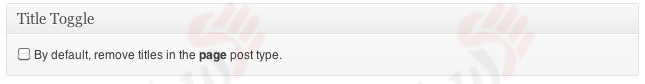 دستیار وردپرس - افزونه Genesis Title Toggle