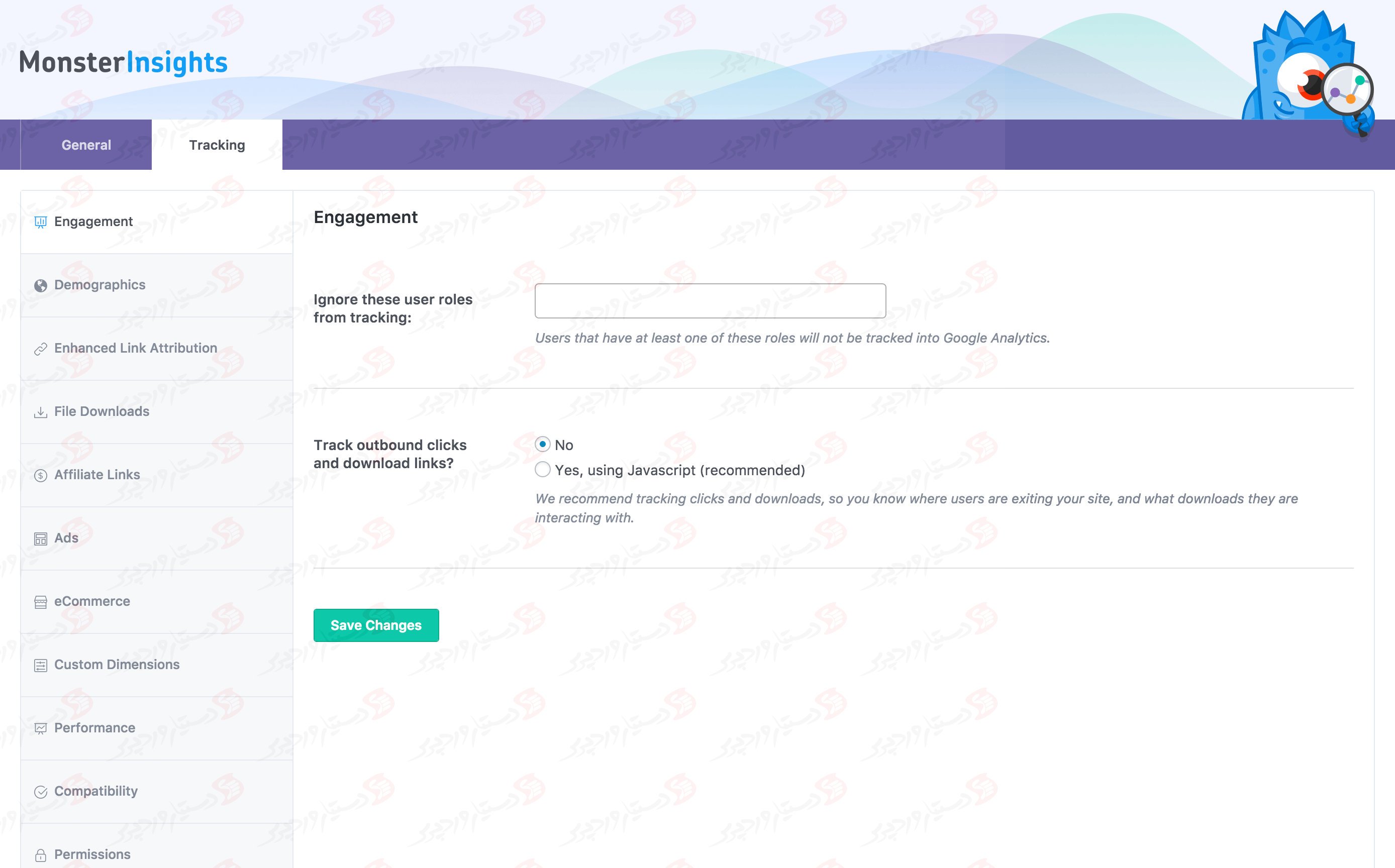 افزونه Google Analytics for WordPress by MonsterInsights