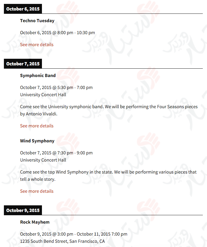 دستیار وردپرس - افزونه Simple Calendar Google Calendar Plugin