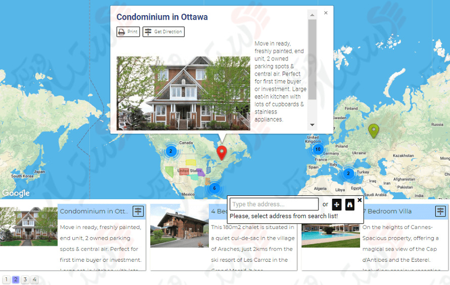 دستیار وردپرس - افزونه Google Maps Easy