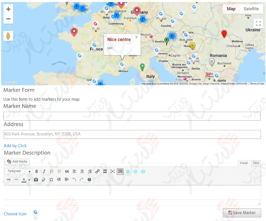 دستیار وردپرس - افزونه Google Maps Easy