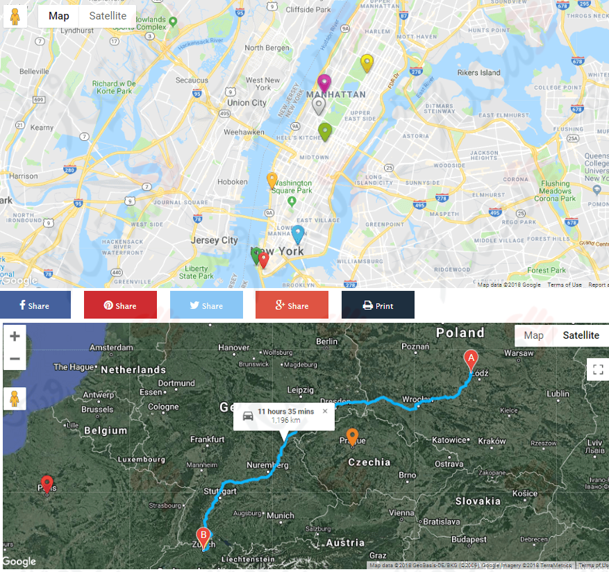دستیار وردپرس - افزونه Google Maps Easy