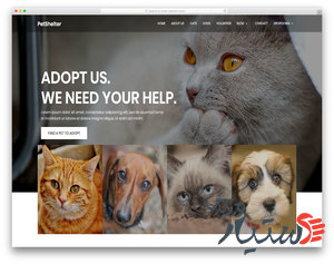 دانلود قالب ریسپانسیو 
حیوانات animal-shelter
