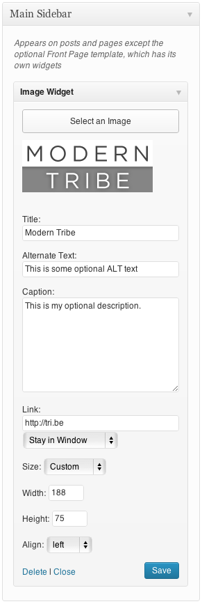 دستیار وردپرس - افزونه Image Widget