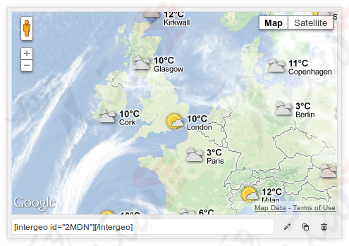 دستیار وردپرس - افزونه Google Maps Plugin by Intergeo