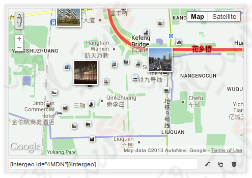 دستیار وردپرس - افزونه Google Maps Plugin by Intergeo