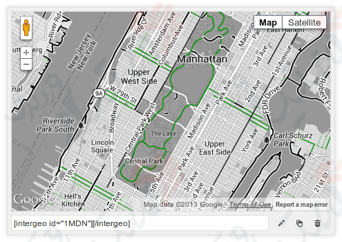 دستیار وردپرس - افزونه Google Maps Plugin by Intergeo