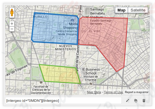 دستیار وردپرس - افزونه Google Maps Plugin by Intergeo