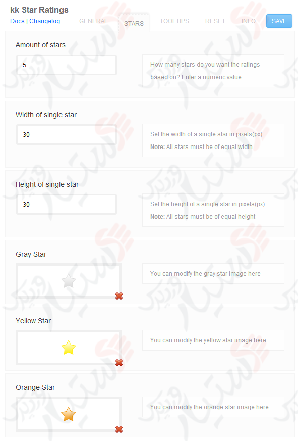 دستیار وردپرس - افزونه kk Star Ratings