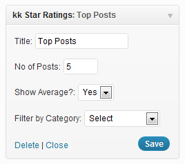 دستیار وردپرس - افزونه kk Star Ratings