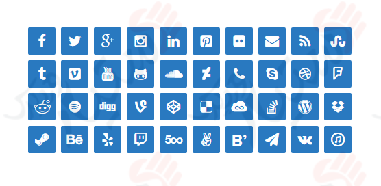 دستیار وردپرس - افزونه Lightweight Social Icons