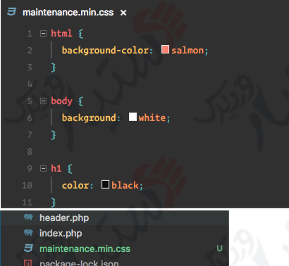 دستیار وردپرس - افزونه Maintenance Mode