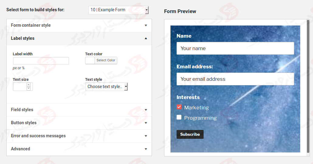 افزونه MailChimp for WordPress