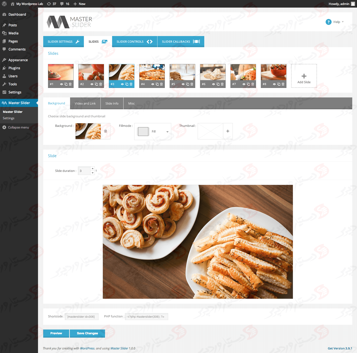 دستیار وردپرس - افزونه Master Slider Responsive Touch Slider
