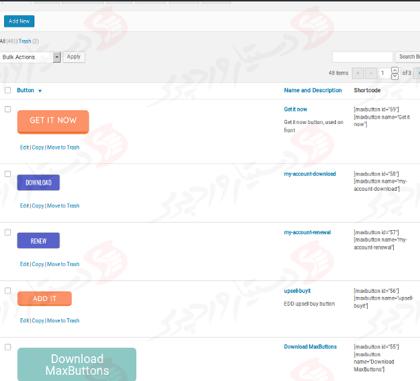 دستیار وردپرس - افزونه WordPress Button Plugin MaxButtons
