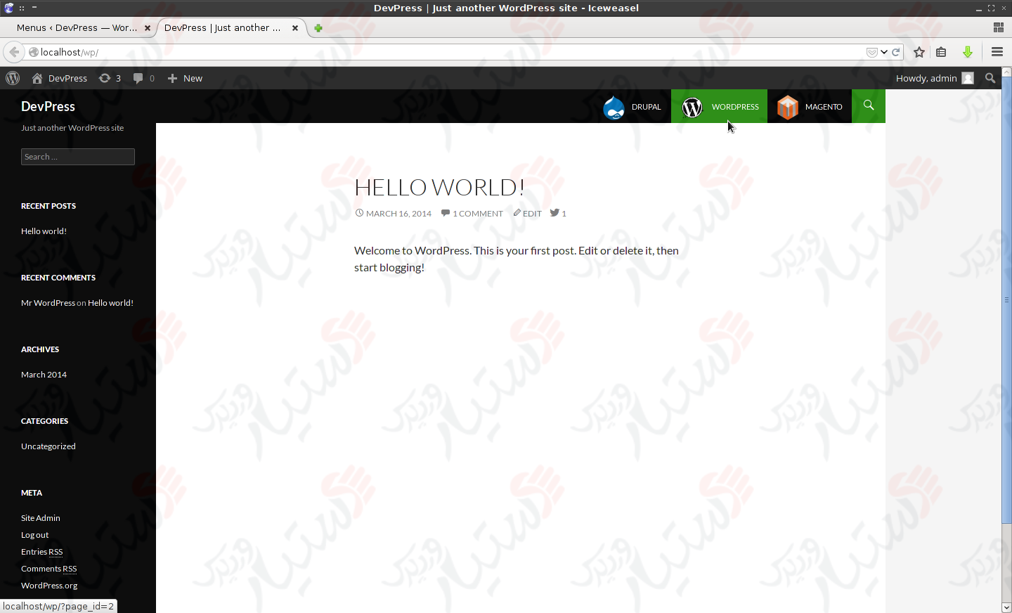 دستیار وردپرس - افزونه Menu Image