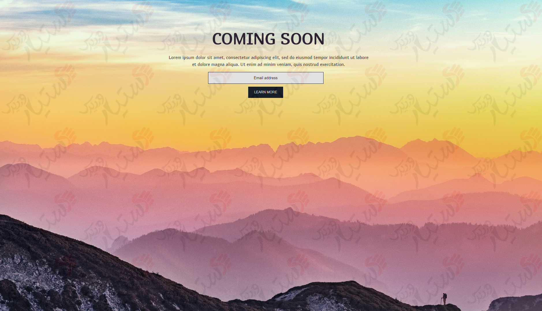 دستیار وردپرس - افزونه Minimal Coming Soon Maintenance Mode