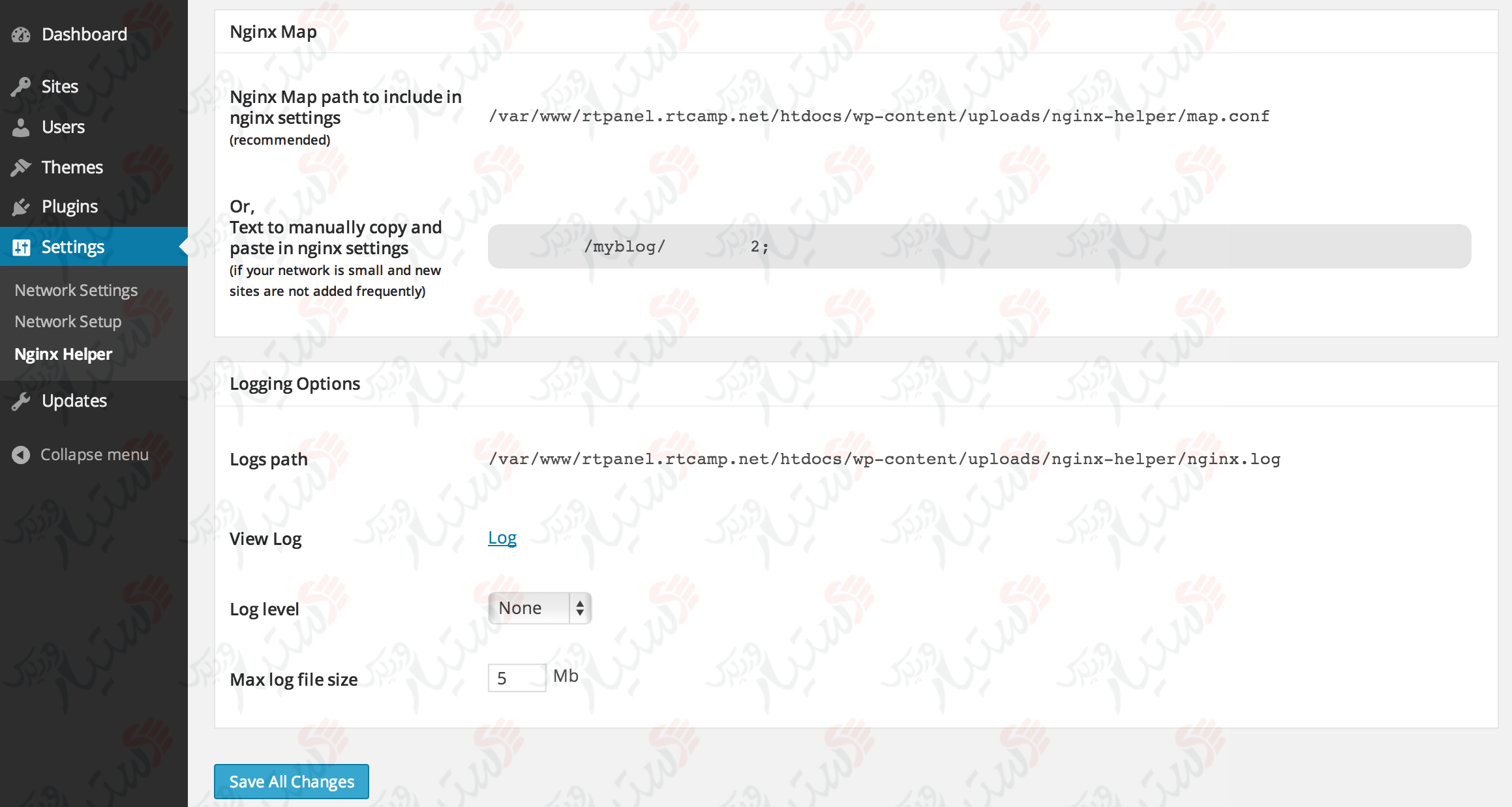دستیار وردپرس - افزونه Nginx Helper