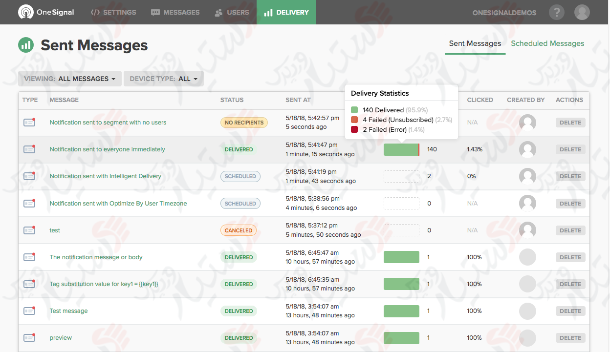 دستیار وردپرس - افزونه OneSignal Web Push Notifications