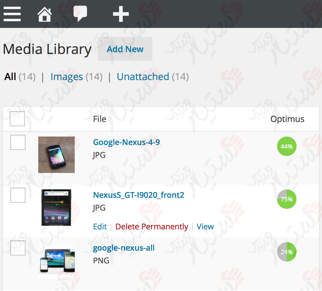 دستیار وردپرس - افزونه Optimus WordPress Image Optimizer
