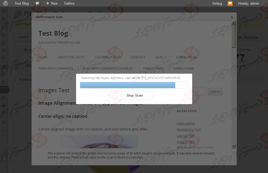 دستیار وردپرس - افزونه P3 (Plugin Performance Profiler)