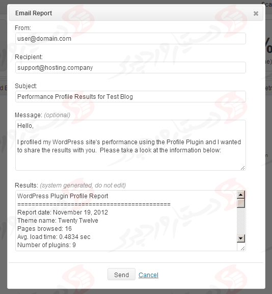 دستیار وردپرس - افزونه P3 (Plugin Performance Profiler)