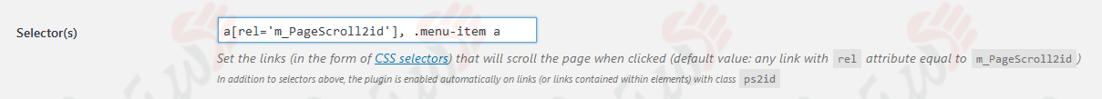 دستیار وردپرس - افزونه Page scroll to id